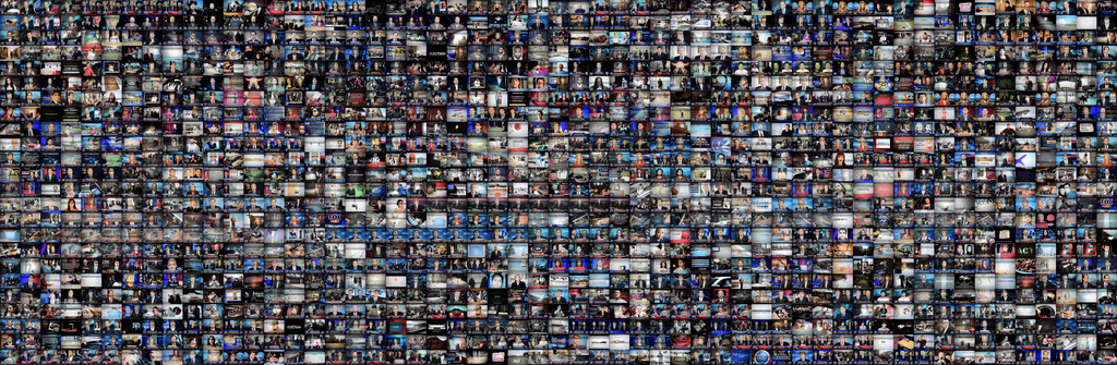 Foto-Collage von 24 Stunden Fox News im Fernsehen. Welchen Einfluss haben Massenmedien? (Foto: CC BY 2.0: Karl Frankowski/flickr)